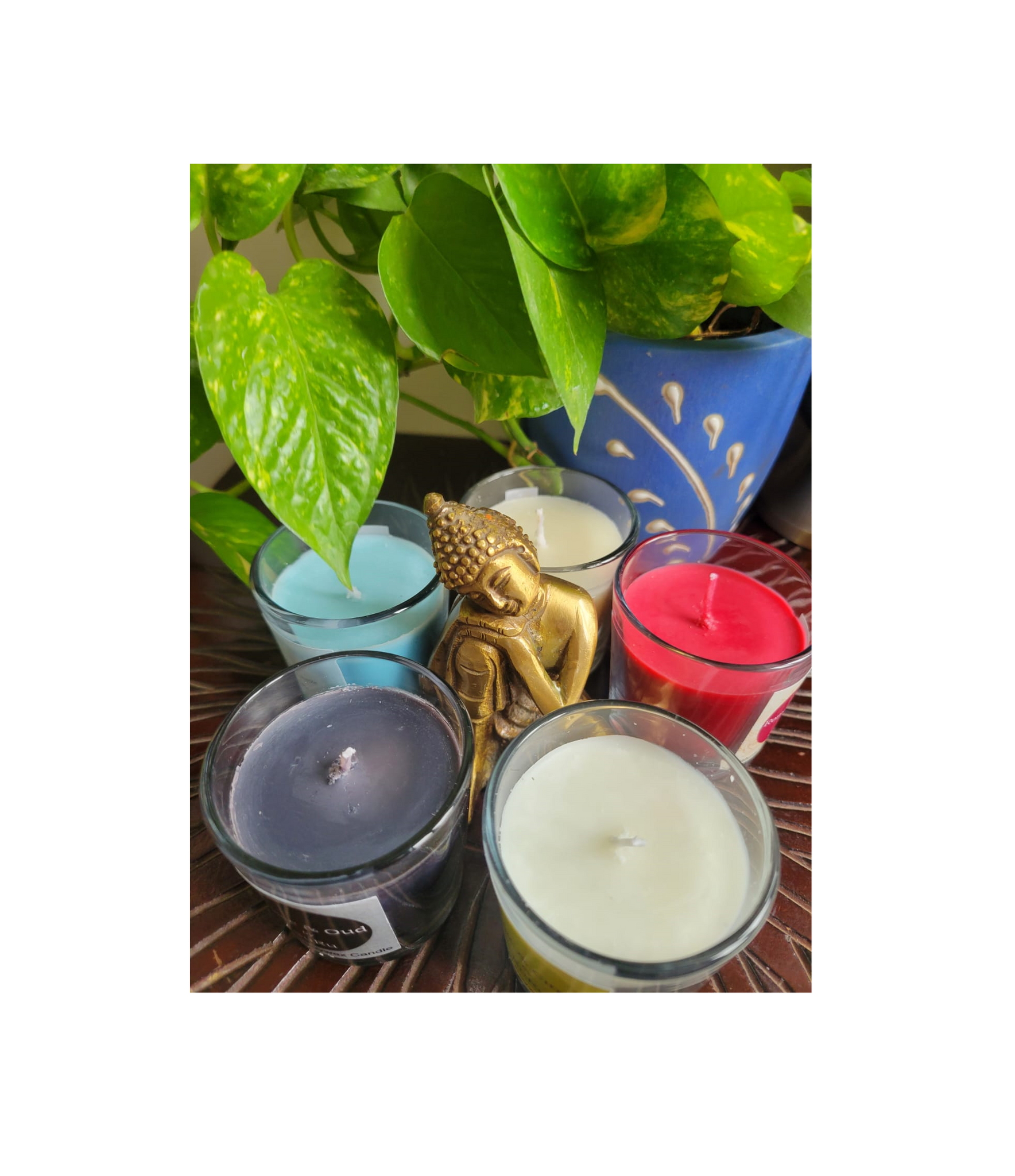 Set of 4 scented Vegan soy wax candles